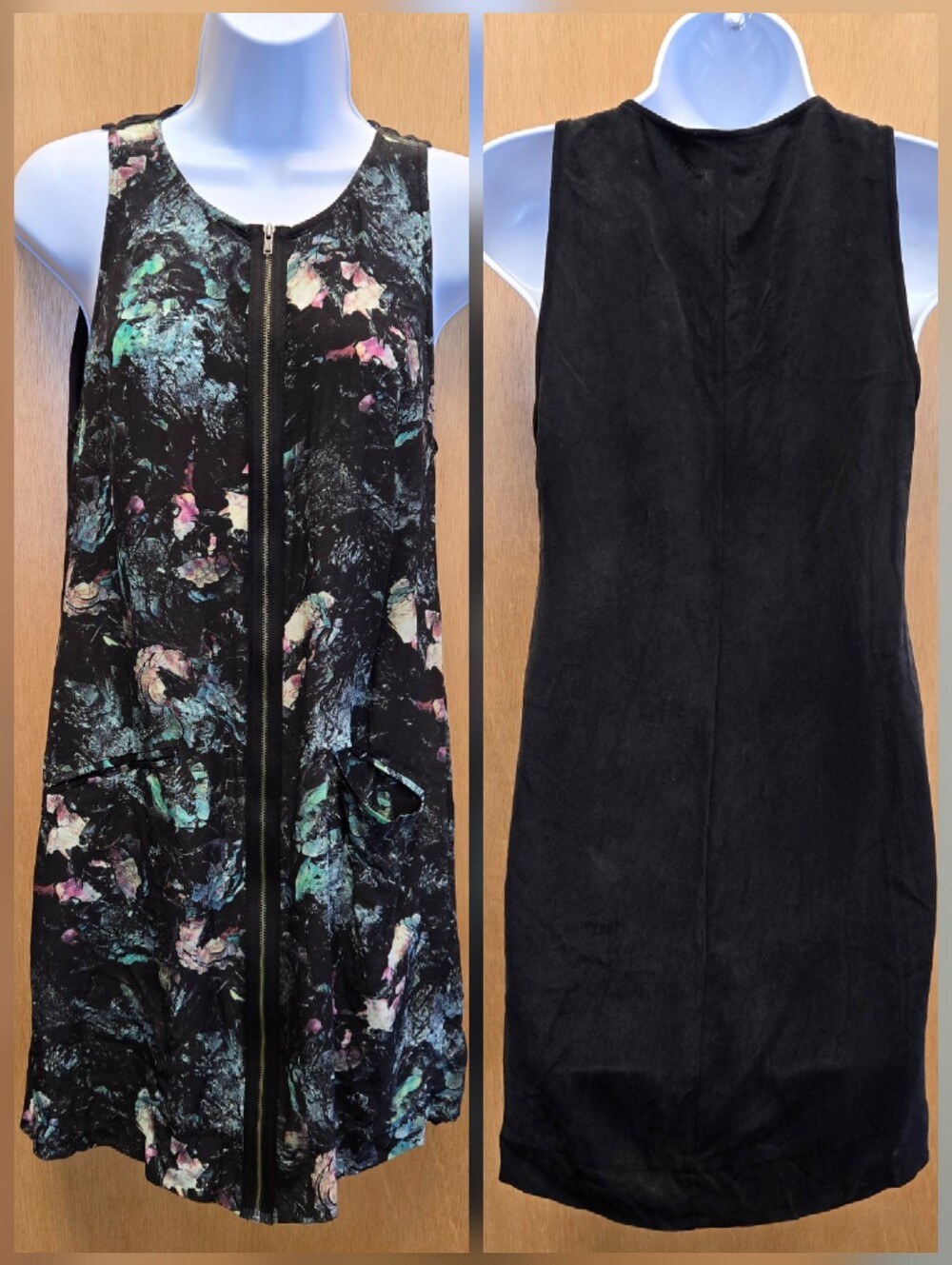 Vena Cava Dark Romance Floral Silk Mini Dress Size 6